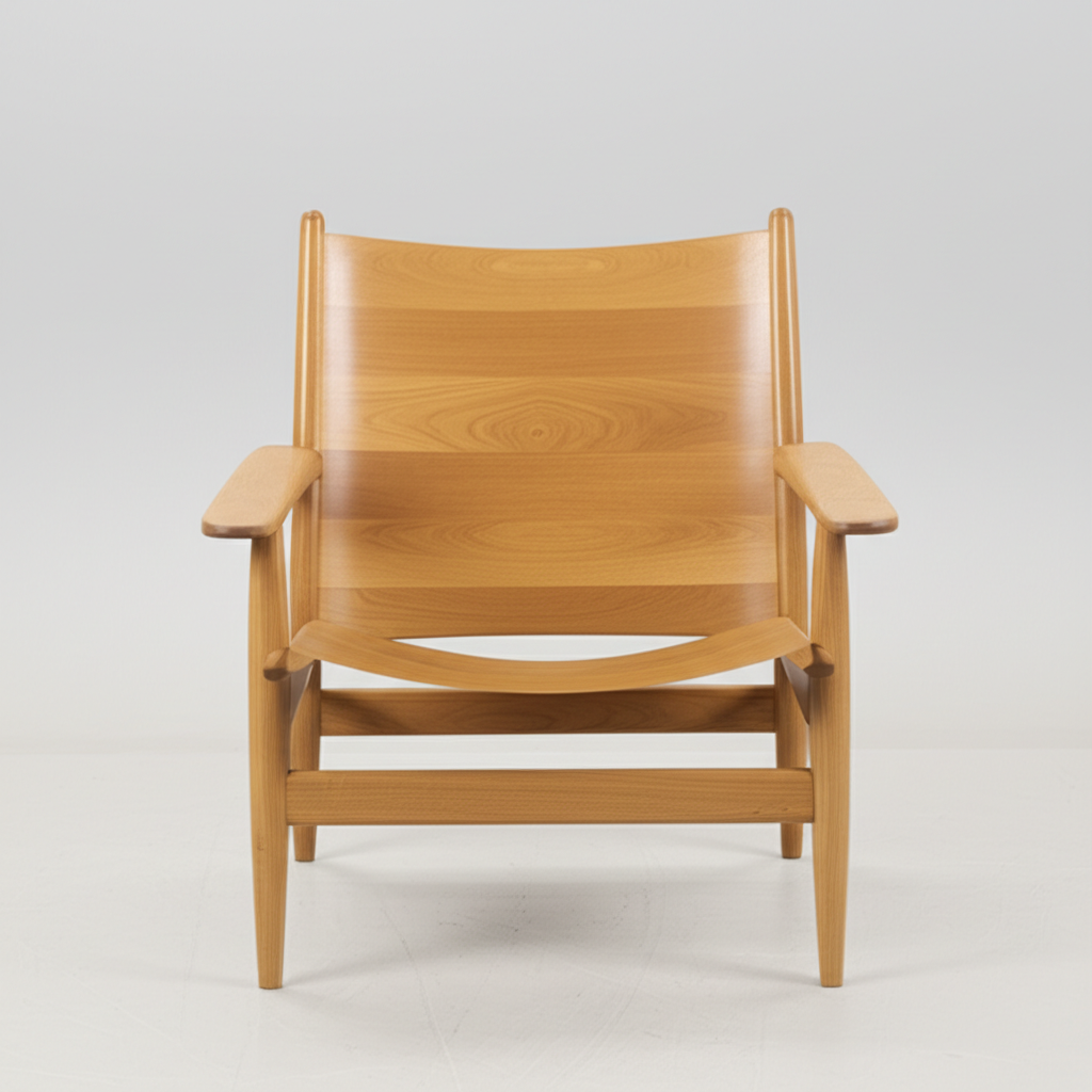 Modern Oak Lounge Chair